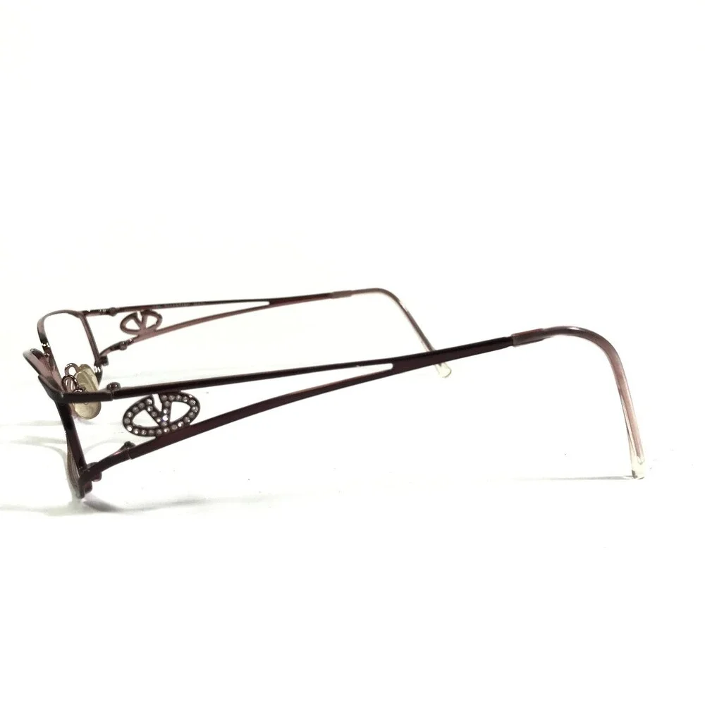 Valentino V5414 064Y Eyeglasses Frames Red Purple Rectangular Full Rim 52-17-135